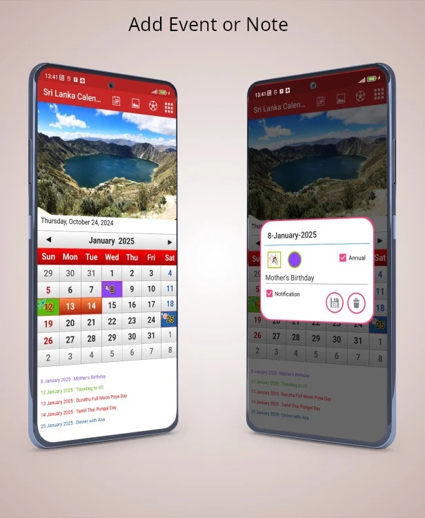 Sri Lanka Calendar 2026 screenshot